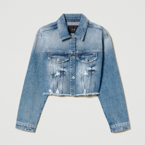Zara puff denim jacket outlet
