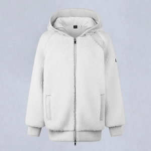 MOOSE KNUCKLES HOLLAND SHERPA HOODIE IVORY
