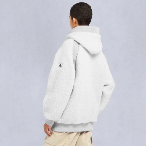 Ivory sherpa pullover top