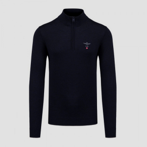 Джемпер AERONAUTICA MILITARE M MAGLIA FULL ZIP MA1389 NAVY