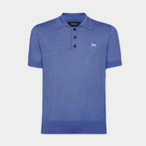 Поло DSQUARED2 S74HA1452 D2 KNIT POLO BLUE