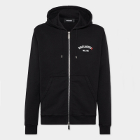 Толстовка DSQUARED2 S74HG0174 MILANO ZIP HOODIE BLACK