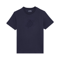 Футболка VILEBREQUIN EMBROIDERED TURTLE T-SHIRT BLU MARINE