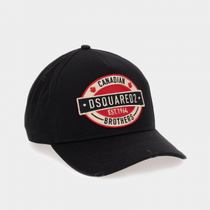 Кепка DSQUARED2 BCM0621 D2 PATCH BASEBALL CAP BLACK