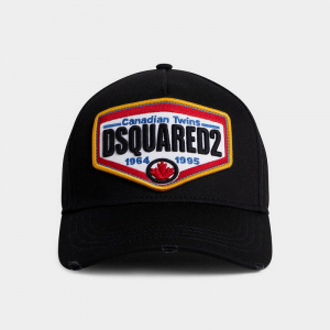 DSQUARED2 BCM0763 LOGO BASEBALL CAP BLACK