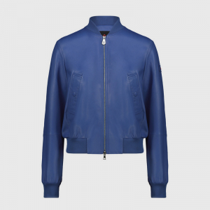 Куртка PEUTEREY CHOISYA NAPPA LEATHER BOMBER BLU COLONIA 