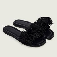 Пантолеты INUIKII FRINGES FLOWER BLACK