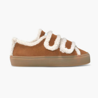 Кеды INUIKII SHEARLING LOW VELCRO 35202-050 BROWN 