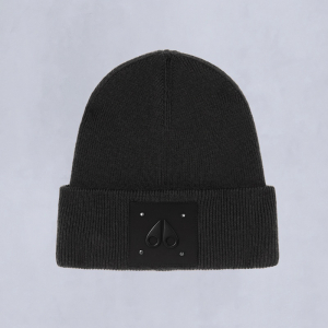 Шапка MOOSE KNUCKLES LARGE LOGO BEANIE BLACK