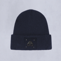 Шапка MOOSE KNUKLES LARGE LOGO BEANIE NAVY
