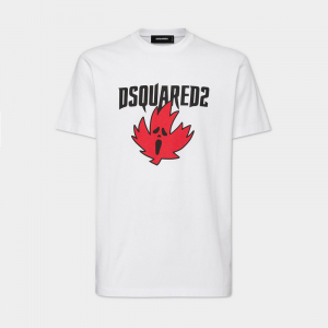 Футболка DSQUARED2 S74GD1309 GHOST MAPLE LEAF WHITE