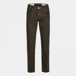 Джинсы TRAMAROSSA MICHELANGELO WOOL GABARDIN COFFEE