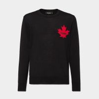 Свитер DSQUARED2 S74HA1481 D2 LEAF CREWNECK BLACK